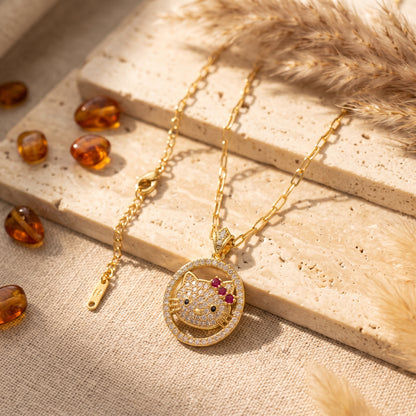 The Hello Kitty Crystal Necklace
