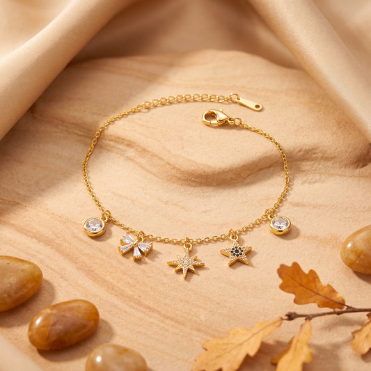 Die Stella Charm Fußkette