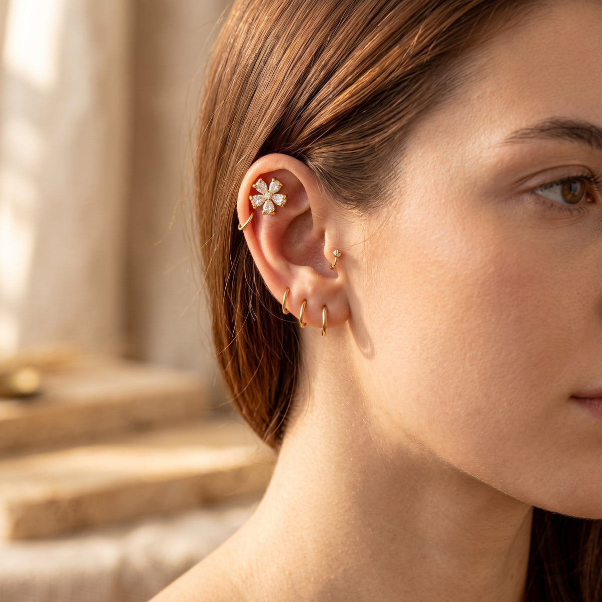 The Floral Piercing Stud