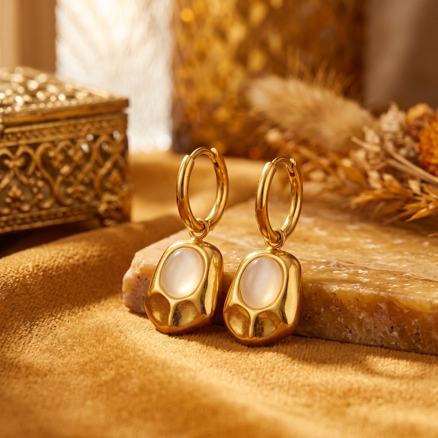 The Gold Drop Earrings