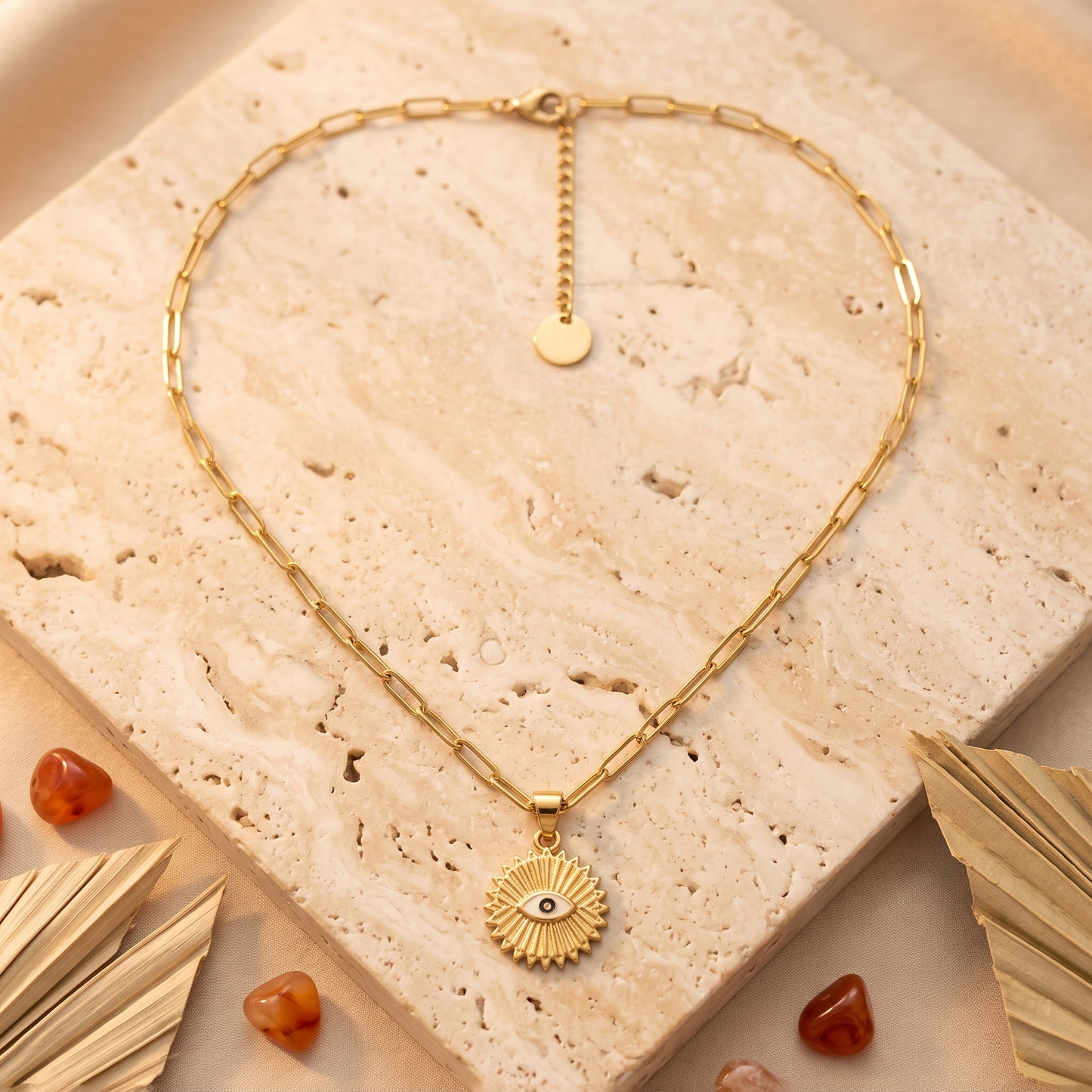 Die Solis Evil Eye Halskette