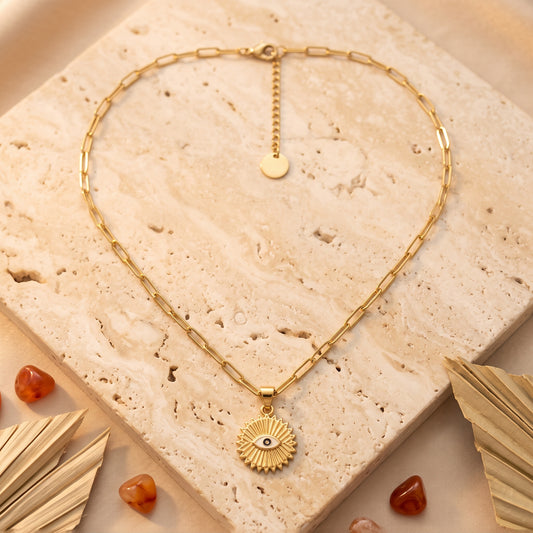Die Solis Evil Eye Halskette